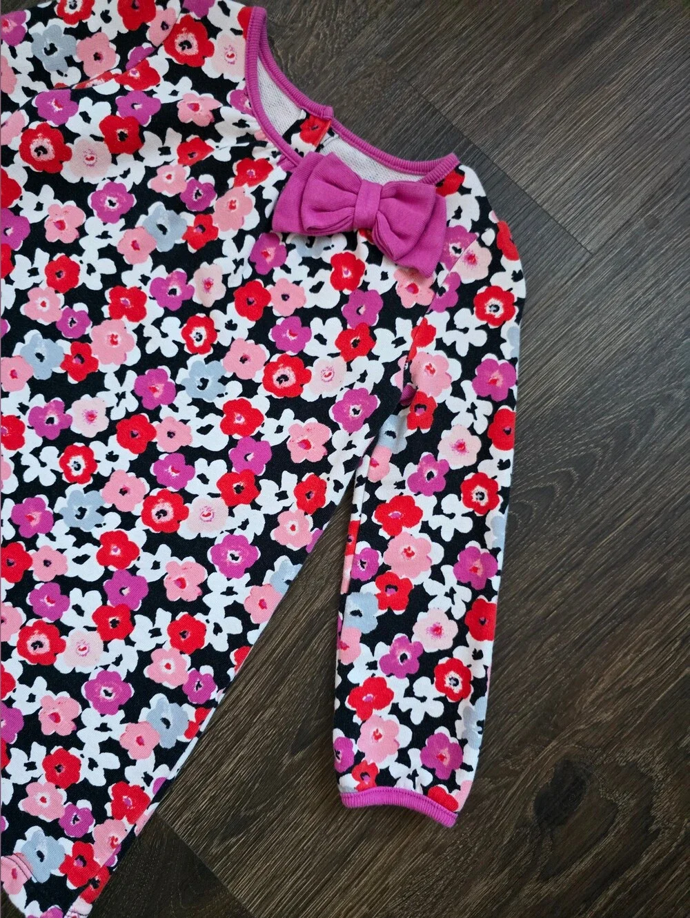 Gymboree Fall floral cotton long sleeve dress